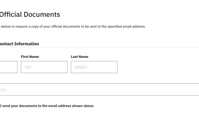 Request Official Documents