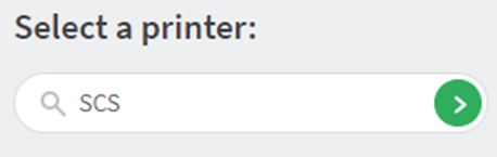 Webprint - Search for a Printer