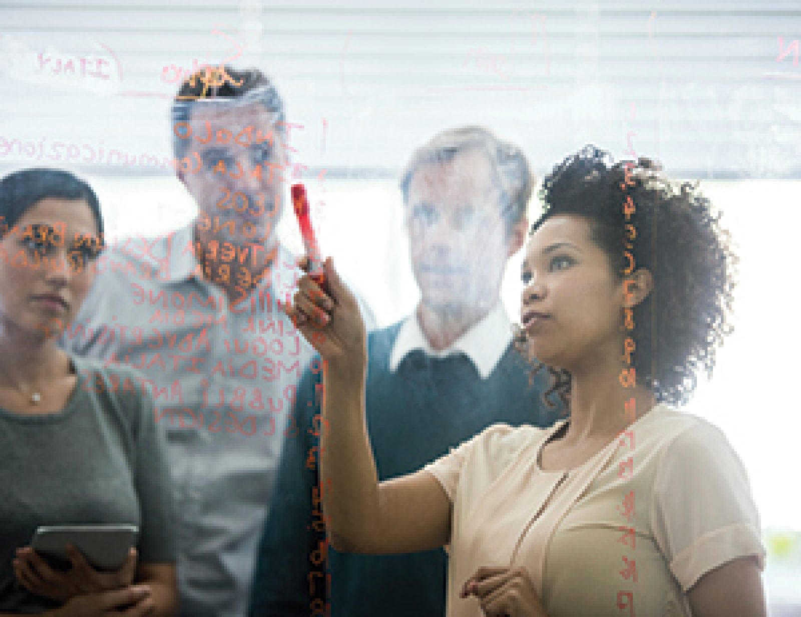 Solving a problem in a business meeting