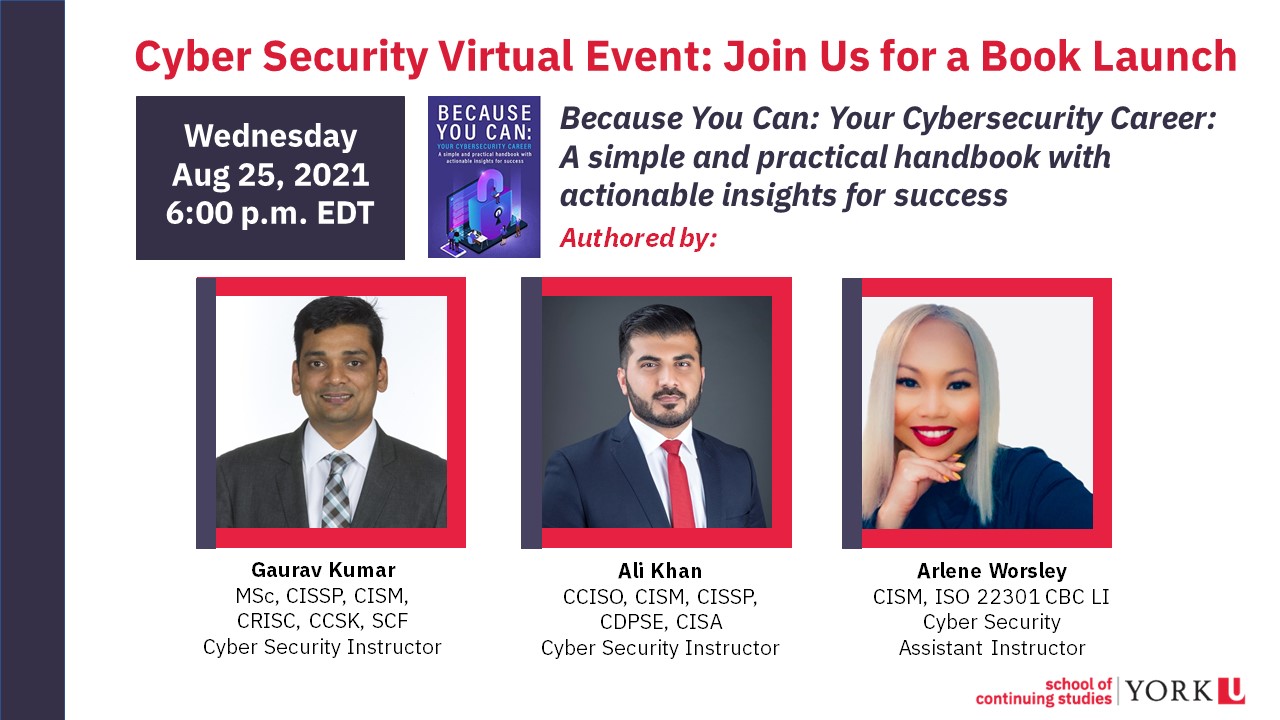 Cyber Security Book Launch Event